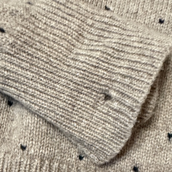 All Saints Taupe Speckled Crewneck Sweater - Picture 6 of 8